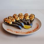 Мидии в чесночном соусе